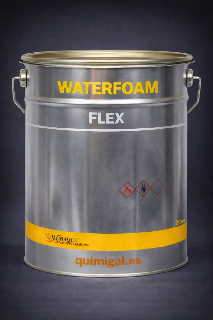 Waterfoam Flex – Resina Acuoreactiva Flexible para Sellado de Fugas y Juntas