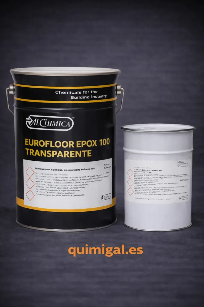 Eurofloor Epox 100 Transparente Revestimiento Epoxi para Suelos de Hormigón (5Kg)