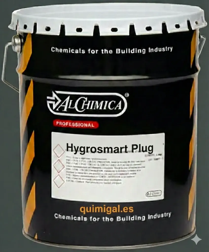 HYGROSMART PLUG – Cemento hidráulico de fraguado rápido para sellado de filtraciones (5Kg)